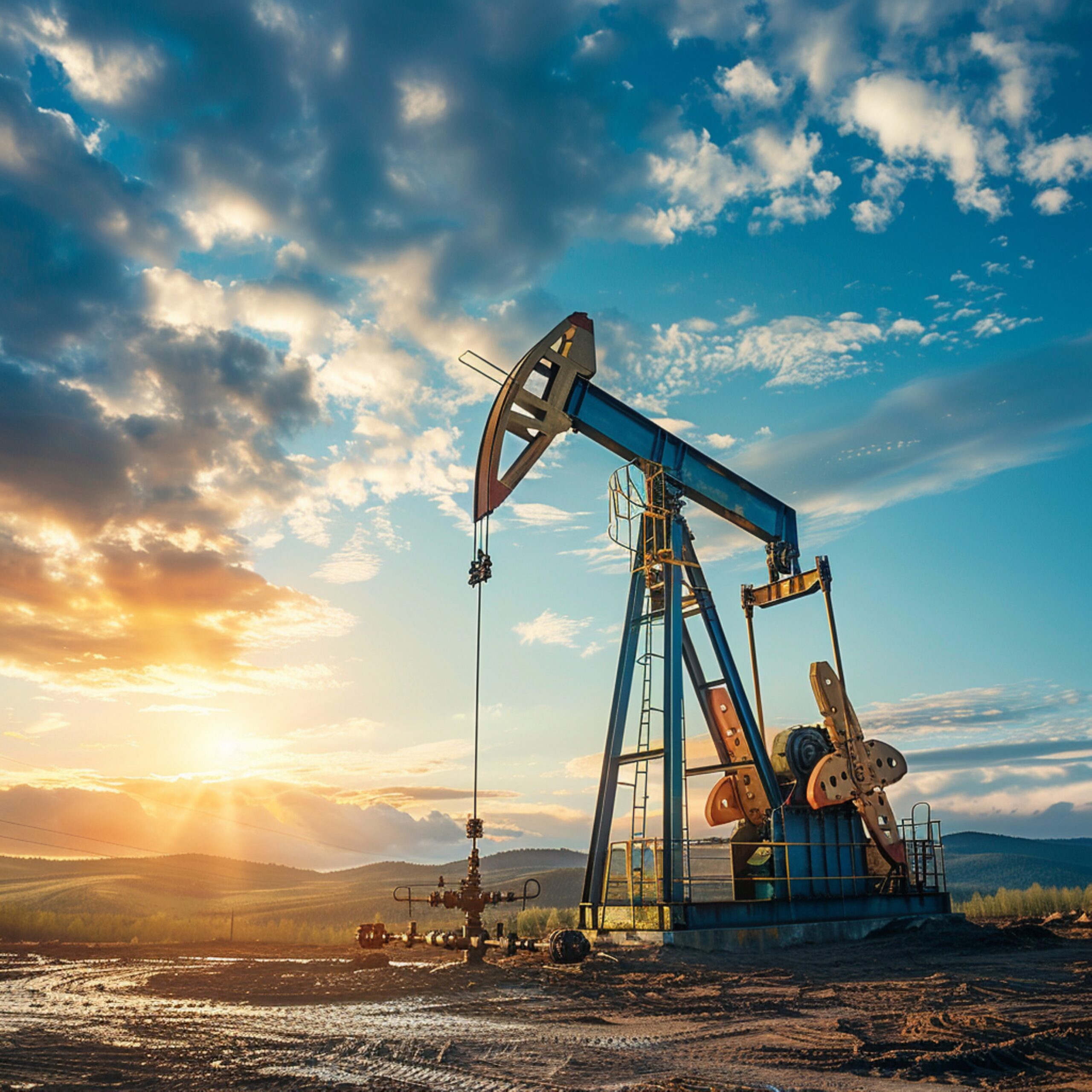 Oil pump displayed oil field against picture The best Image is an innovative technology powered by artificial intelligence that enables to interpret and understand images.